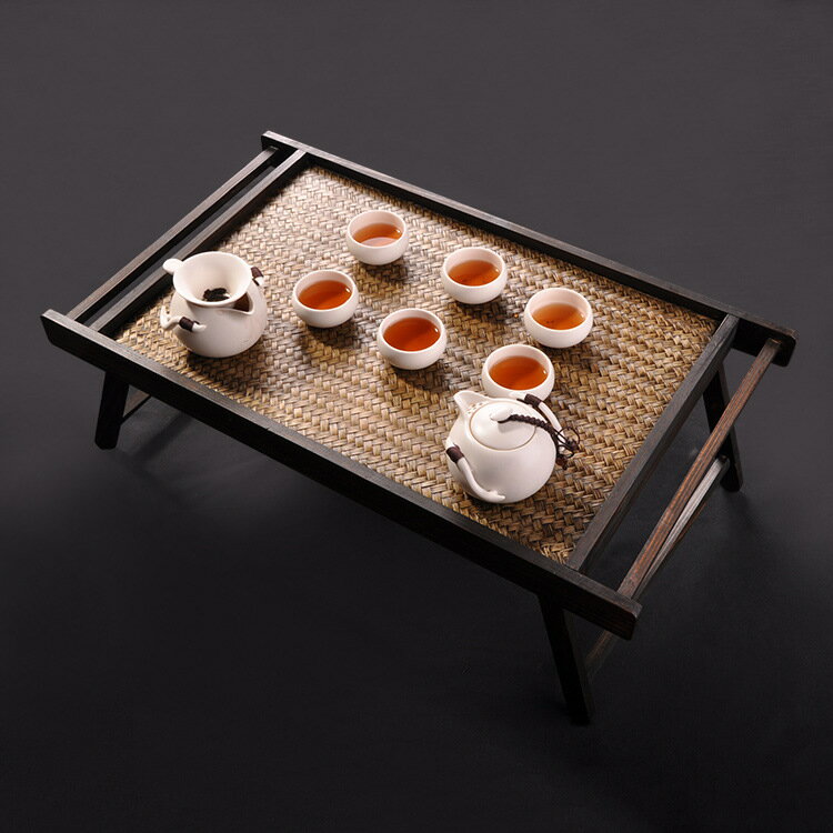 泰國工藝品手工竹編創意茶幾泰式家居收納茶幾擺件東南亞家居飾品1入