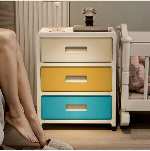 床頭櫃家用簡約現代簡易收納櫃智慧迷你儲物櫃小型臥室床邊小櫃子