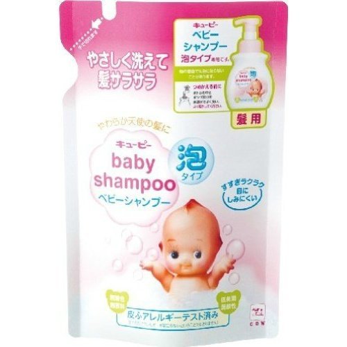 日本製【Cow牛乳石鹼】裘比寶寶泡泡澡洗髮精 補充包350ml