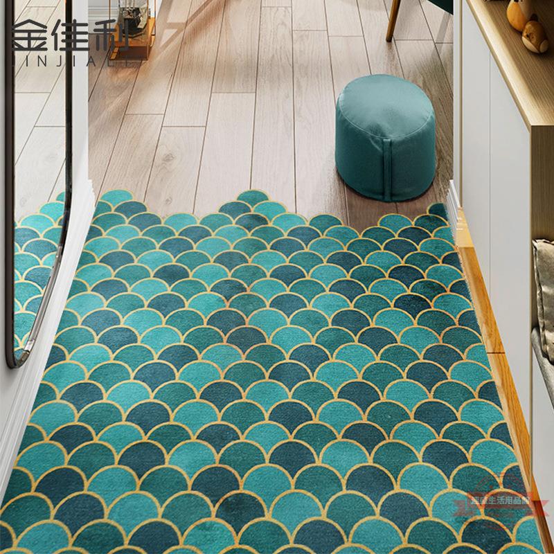 入戶門地墊門口門廳可裁剪除塵腳墊定制家用客廳輕奢地毯進門門墊