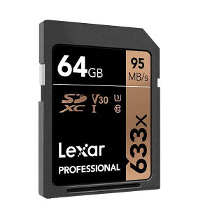 Lexar Professional 633x 64GB SDXC UHS-I 記憶卡 (LSD64GCB1NL633) [2美國直購]