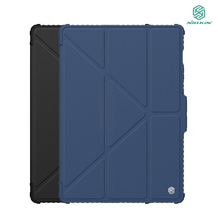 【APP4%點數】NILLKIN SAMSUNG 三星 Tab S9 FE+ 悍甲 Pro 皮套(多角度摺疊款) 平板皮套 三折皮套 Y折皮套 翻蓋皮套 側翻皮套 預留筆槽