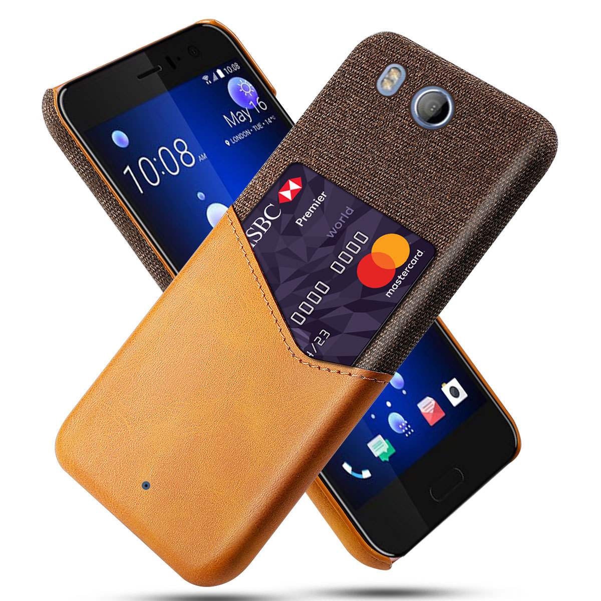 適用於htc u11手機殼u-3w手機套u-1商務外殼保護套htcu11磨砂插卡