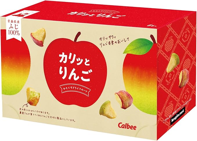 【地區限定】Calbee 日本青森限定 富士蘋果乾 10g×6袋 果乾 富士蘋果 非油炸 點心 人氣  經典土產  禮品 日本必買 | 日本樂天熱銷