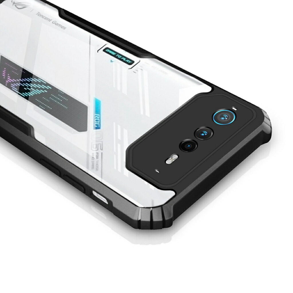 台灣現貨 ROG PHONE 6手機殼 氣囊防摔殼  防摔邊框+透明背板設計 5