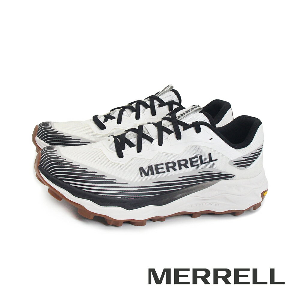 MERRELL(男)AGILITY PEAK 6 輕量戶外越野訓練鞋 男鞋-黑白色