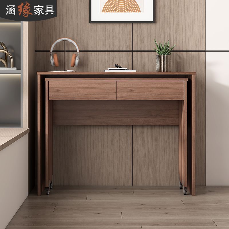 現代簡約書桌雙層學習桌可移動電腦桌家用工作臺辦公桌寫字桌定製WW59公司貨