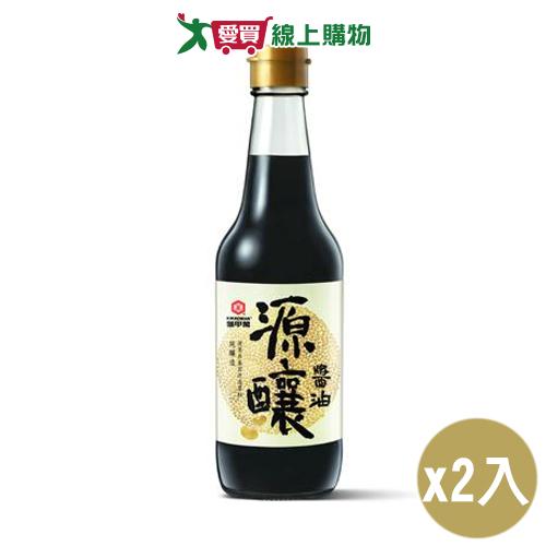 龜甲萬 源釀醬油(500ML)【兩入組】【愛買】