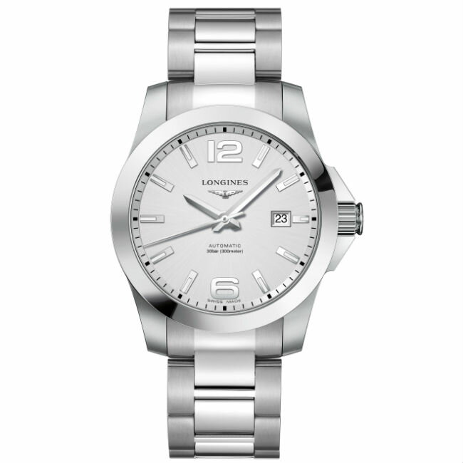 LONGINES 浪琴錶 L37774766 征服者系列 優雅經典腕錶/白面41mm