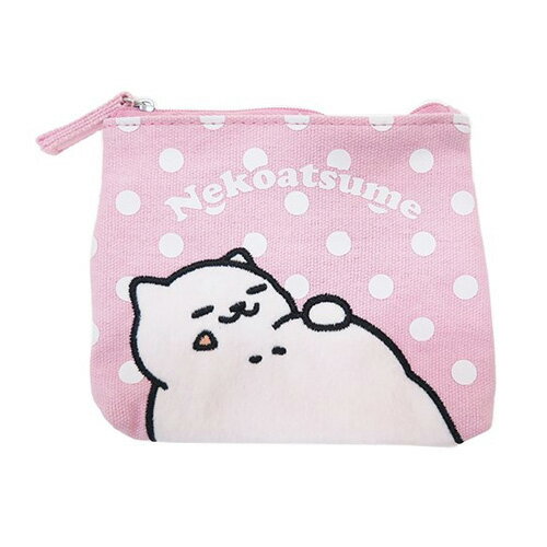 粉紅款【日本進口正版】貓咪收集 零錢包 面紙包 收納包 卡片包 Neko atsume - 427839