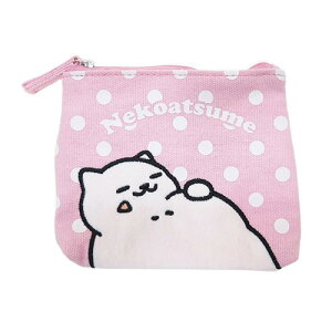 粉紅款【日本進口正版】貓咪收集 零錢包 面紙包 收納包 卡片包 Neko atsume - 427839