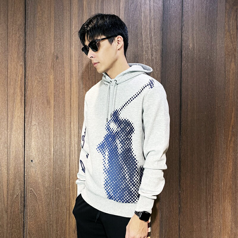美國百分百【全新真品】Ralph Lauren 連帽上衣 棉質 刷毛 RL 帽T 長袖 上衣 logo 灰色 CJ79