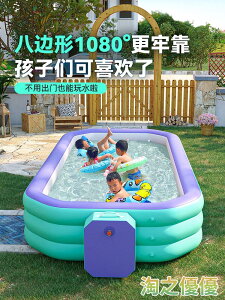充氣游泳池 游泳池寶寶家庭用小孩可折疊嬰兒童洗澡室內外大型成人充氣戲水池