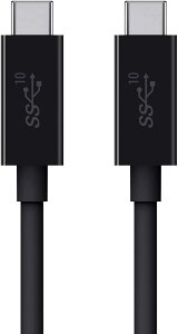 [4美國直購] Belkin 3.1 USB-C 轉 Type-C 100W 充電線-1米 10Gbps USB-IF認證線 傳輸線 數據線 4K 公對公_F2CU052bt1M