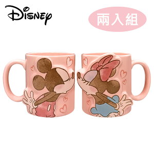 【日本正版】兩入組 米奇米妮 馬克杯 300ml 對杯組 咖啡杯 迪士尼 Disney - 271567