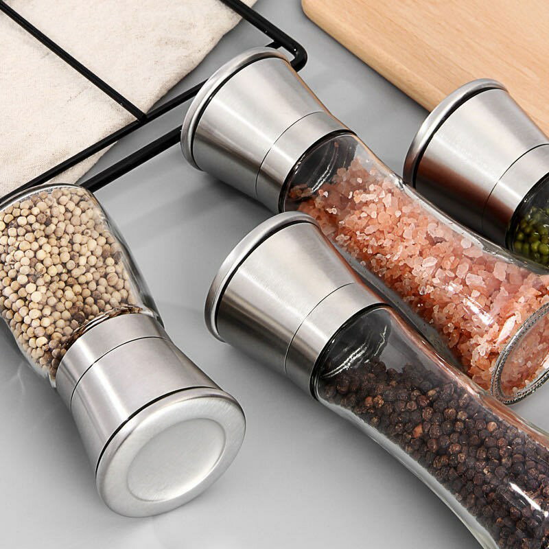 手動胡椒研磨器304不銹鋼胡椒磨粉器佐料瓶調料瓶