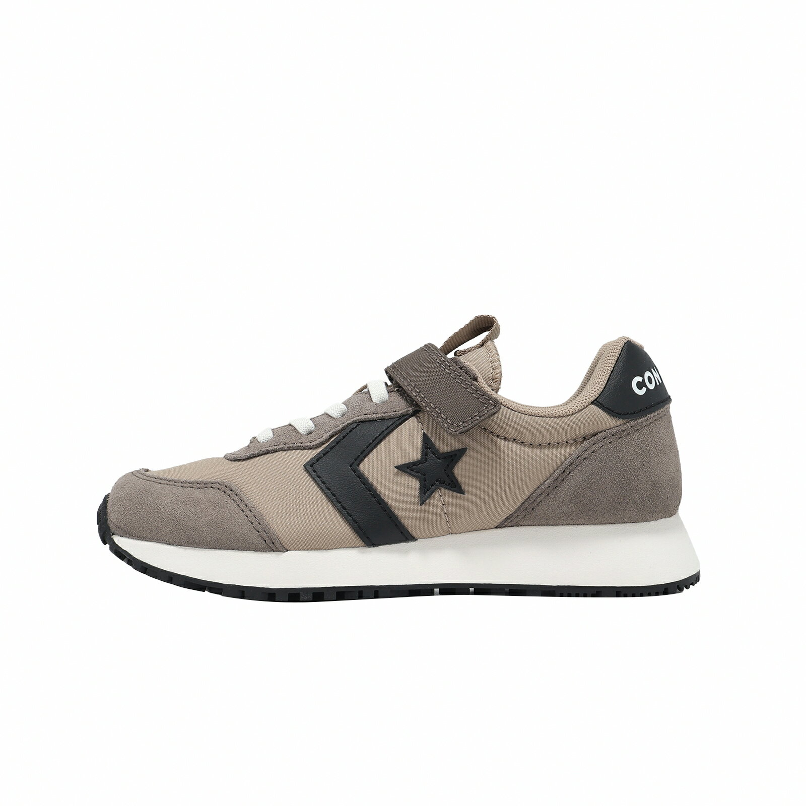 Converse 休閒鞋 Omega Trainer 1V 中大童 小朋友 卡其 黑 魔鬼氈 麂皮 A16560C