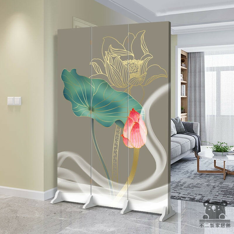 公司貨 可開發票 【免運 客製化】贈送底座+輪子 客製化屏風 北歐風屏風 簡約屏風 臥室屏風 客廳屏風隔間 隔斷屏風 辦公室屏風全館八折 工廠現貨直銷 特惠/年底鉅惠 5h108 0