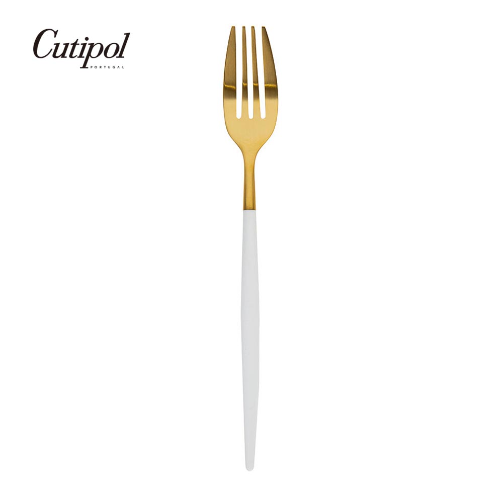 葡萄牙 Cutipol MIO系列個人餐具-21.5cm主餐叉 (白金)