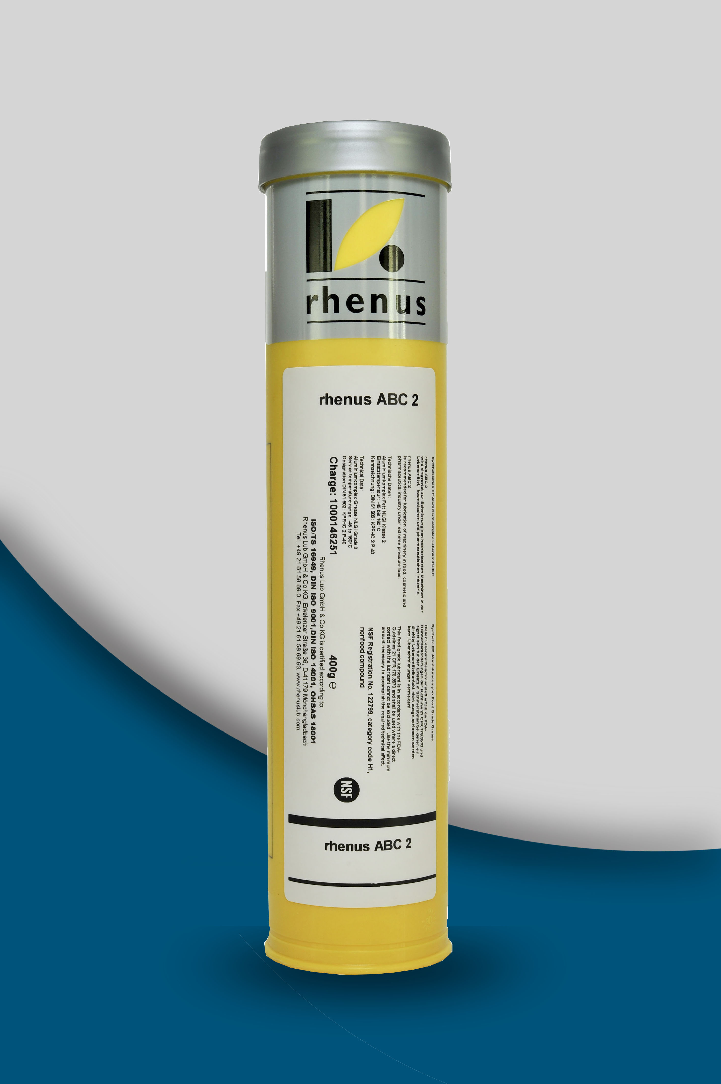 rhenus ABC 2 食品級 耐高溫、EP極壓潤滑脂(食品級潤滑油)