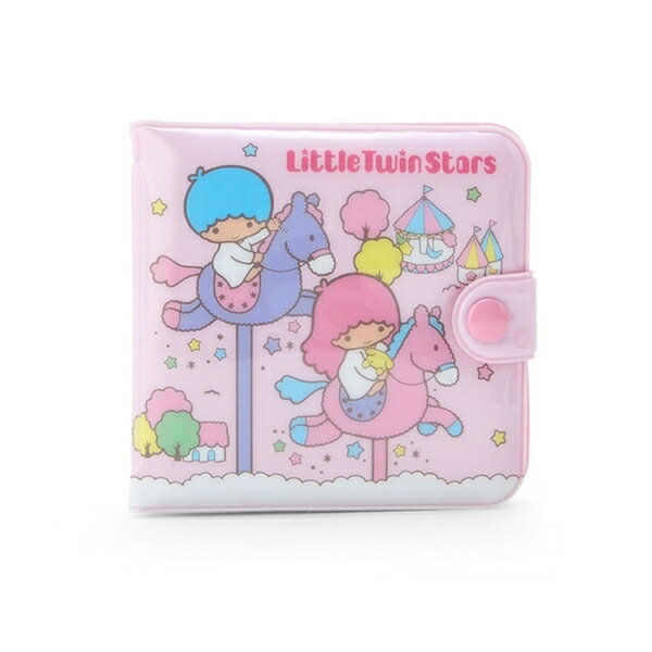 【震撼精品百貨】Little Twin Stars KiKi&LaLa 雙子星小天使~三麗鷗 雙子星PVC扣式錢包(復古系列)*71393