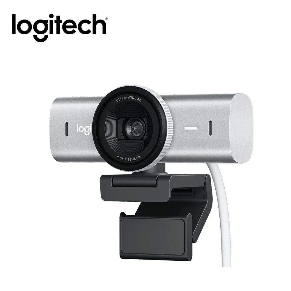 【Logitech 羅技】MX BRIO 4K Ultra HD 網路攝影機 珍珠白【三井3C】