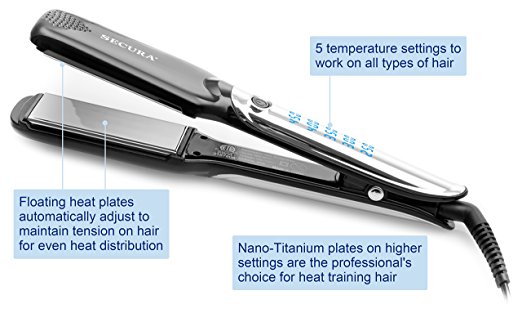 Lafraise Salon Pro Nano Titanium Flat Iron Hair Straightener 1