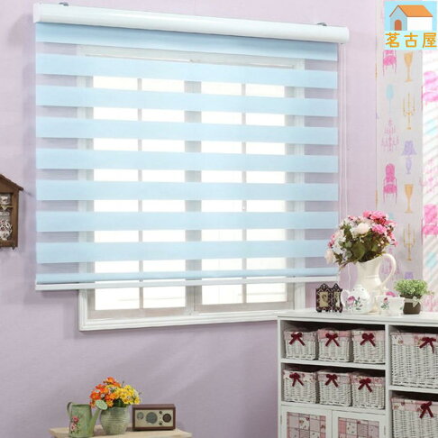 捲簾窗簾遮光百葉窗簾柔紗簾成品調光客廳臥室拉簾免打孔 1