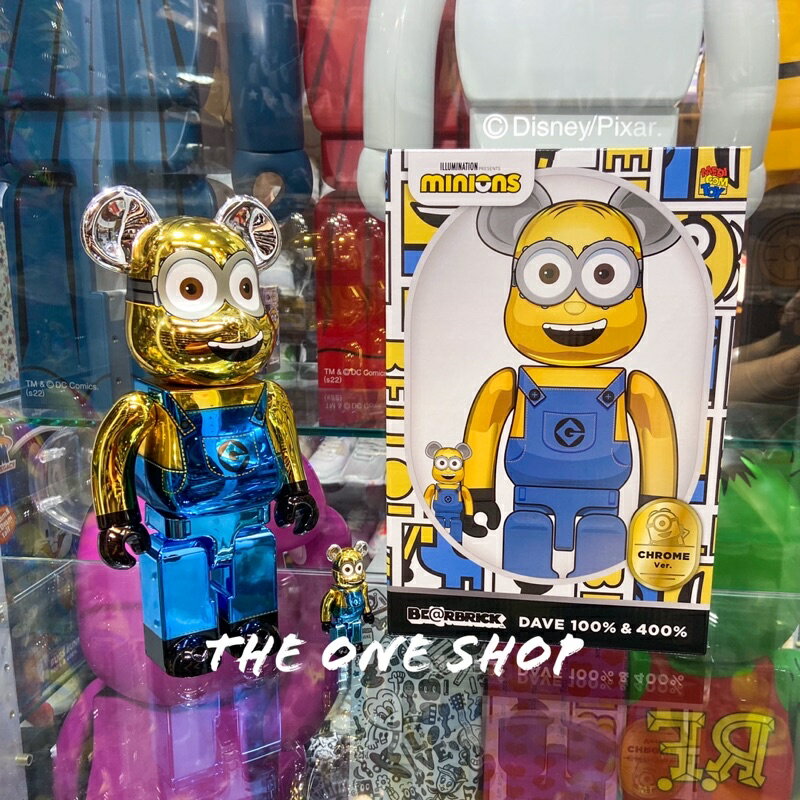 BE@RBRICK 100%&400% DAVE CHROME Ver. ミニオンズ