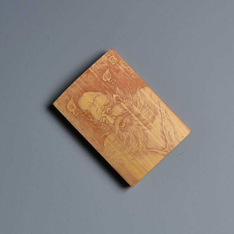 留青手工竹刻平安牌 竹雕刻平安出入牌  茶玩文玩小把件茶具配件 8