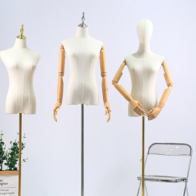 【可開發票】 破損補發 服裝店模特道具 女半全身 女裝櫥窗人臺衣服展示架 婚紗人體模特架子 售後無憂