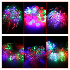 圣誕節裝飾戶外帶閃彩燈圣誕樹造型LED燈串圣誕節場景布置裝飾品