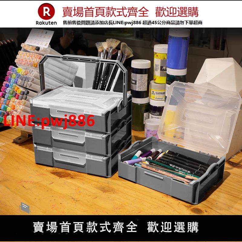 綠林美術生工具箱五金小學生一年級家用收納盒畫具手提多功能畫箱【臺灣公司 優質服務】【注意！下單滿399出貨】