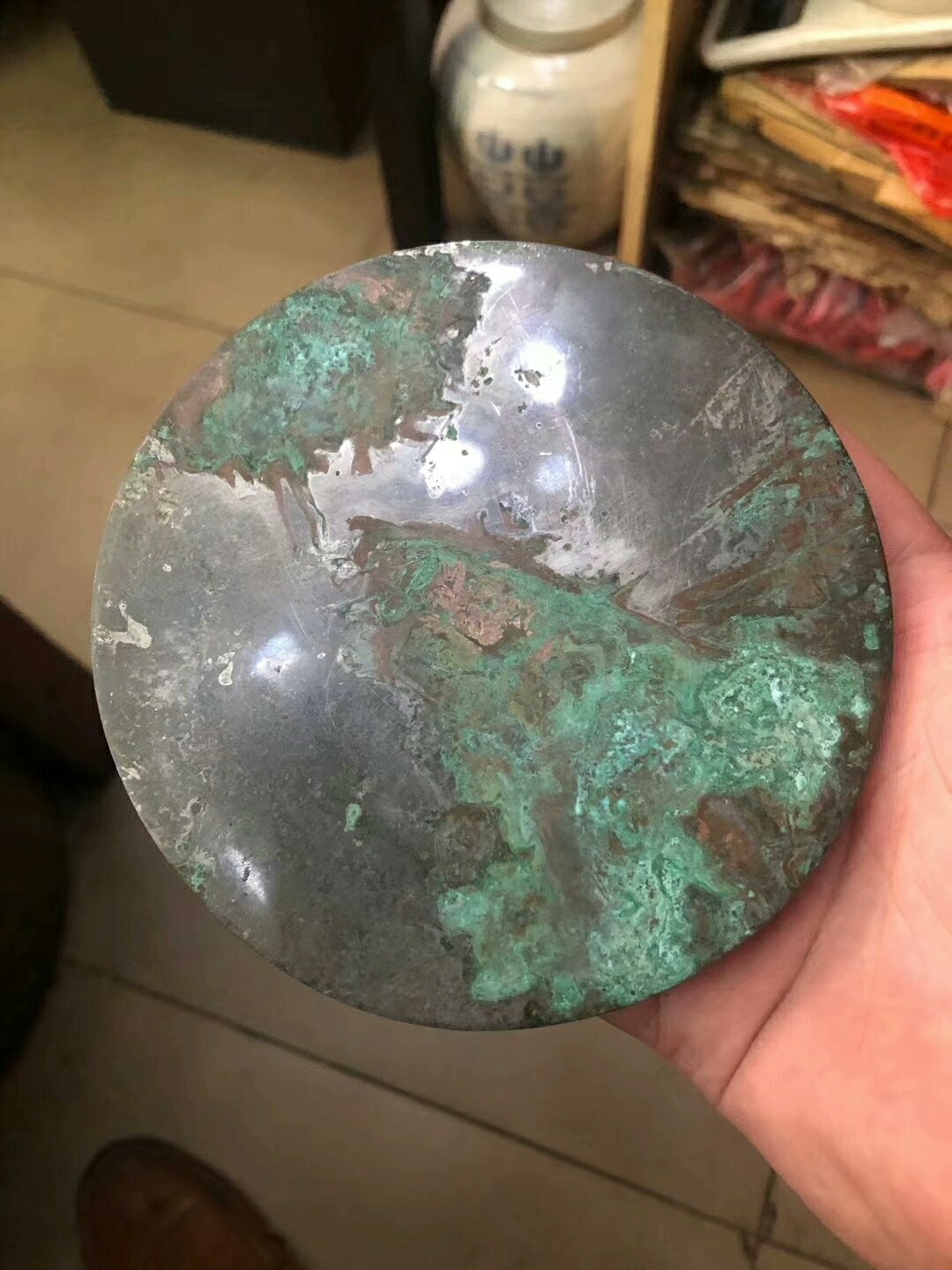 時代物　宋時代　古鏡　銅鏡　「薛仰峯造」　青銅 文明奇技：銅鏡能透光能預卜陰陽魚洗盆能噴泉｜大紀元時報香港