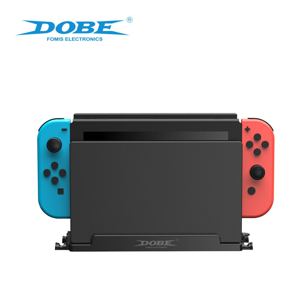 Switch OLED主機牆式支架Switch牆壁式收納支架帶遊戲卡收納盒