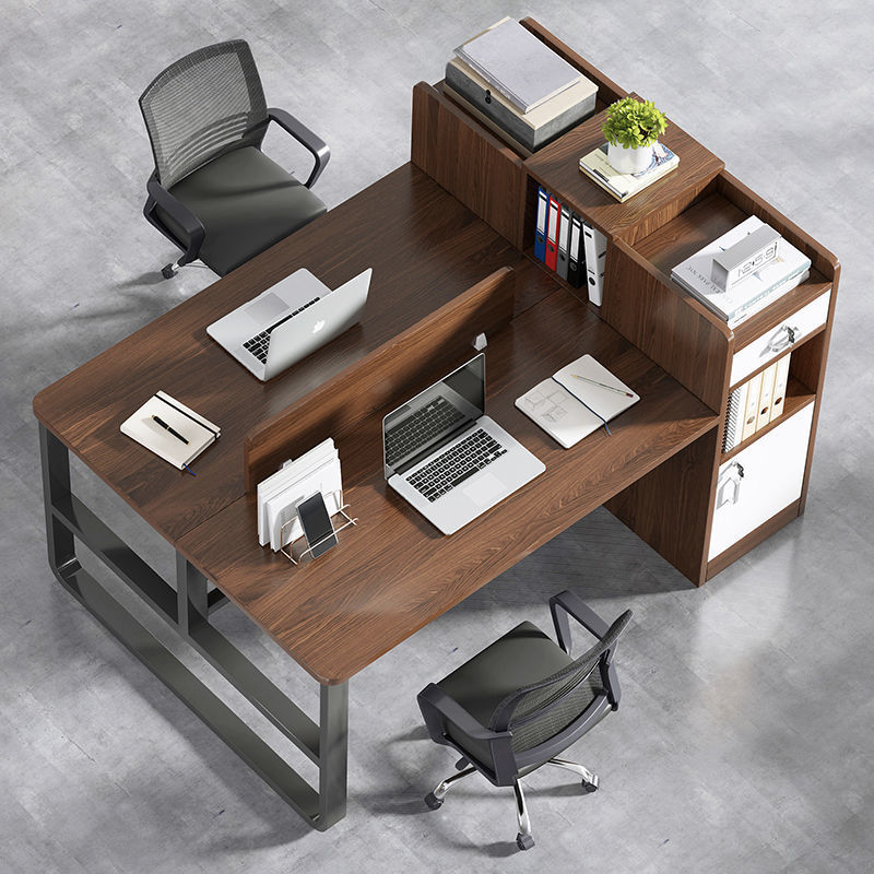 辦公電腦桌職員屏風工作位辦公室辦公桌簡約現代書桌簡易會議桌子