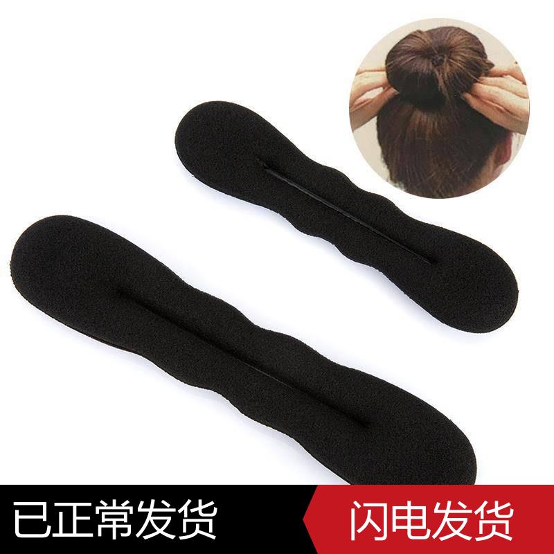丸子頭海綿盤發器懶人頭飾蓬鬆扎頭發飾固定花苞頭綁頭神器女生
