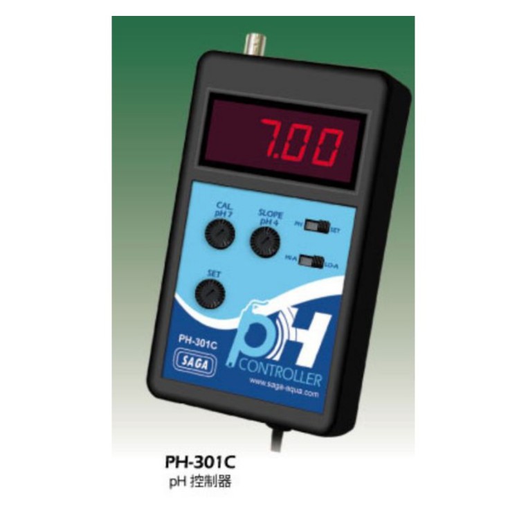 台灣 SAGA PH-301C (新型 PH 控制器、監測器 2合1) 水質測試器 監測器 控制器