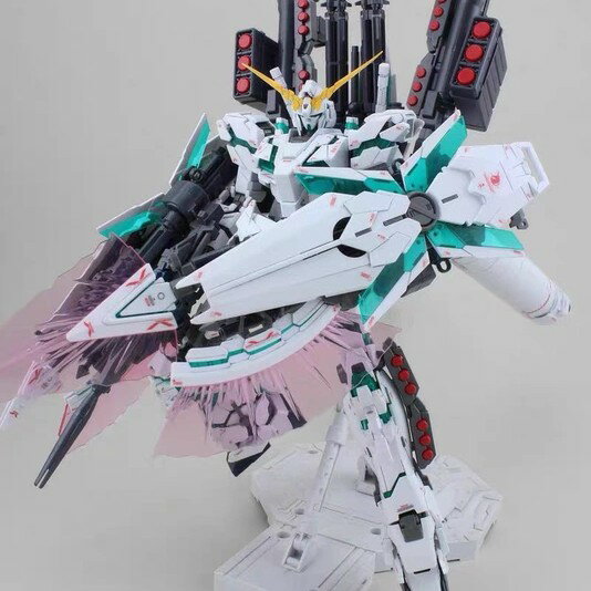 {保固一年 可打統編}順豐現貨】 大班6638全裝備獨角獸 MG 1/100可爆甲帶支架拼裝模型