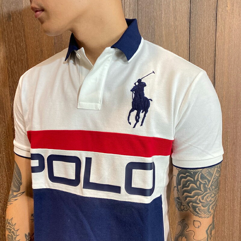 美國百分百【全新真品】Ralph Lauren Polo衫RL 短袖素面網眼大馬LOGO S