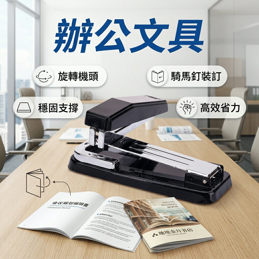 【熱銷推薦】0414釘書機 訂書機 旋轉機頭｜專業標識用品，提升品牌形象首選