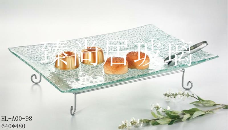 玻璃點心盤冰盤自助餐盤魚生壽司水果刺身冰粒盤日韓料理餐廳架