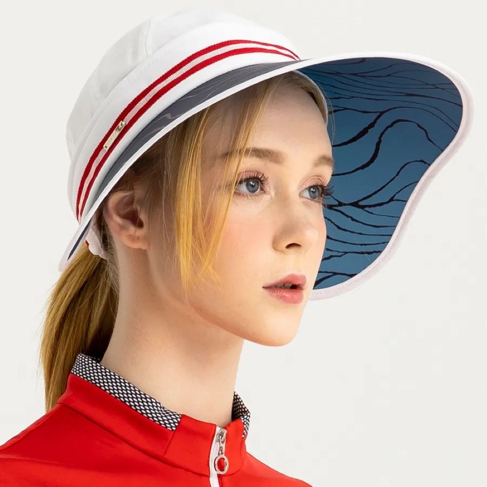 【SUPER GOLF】 PGA TOUR 抗UV可拆頂遮陽帽(女)-白 [APP下單享4%點數]