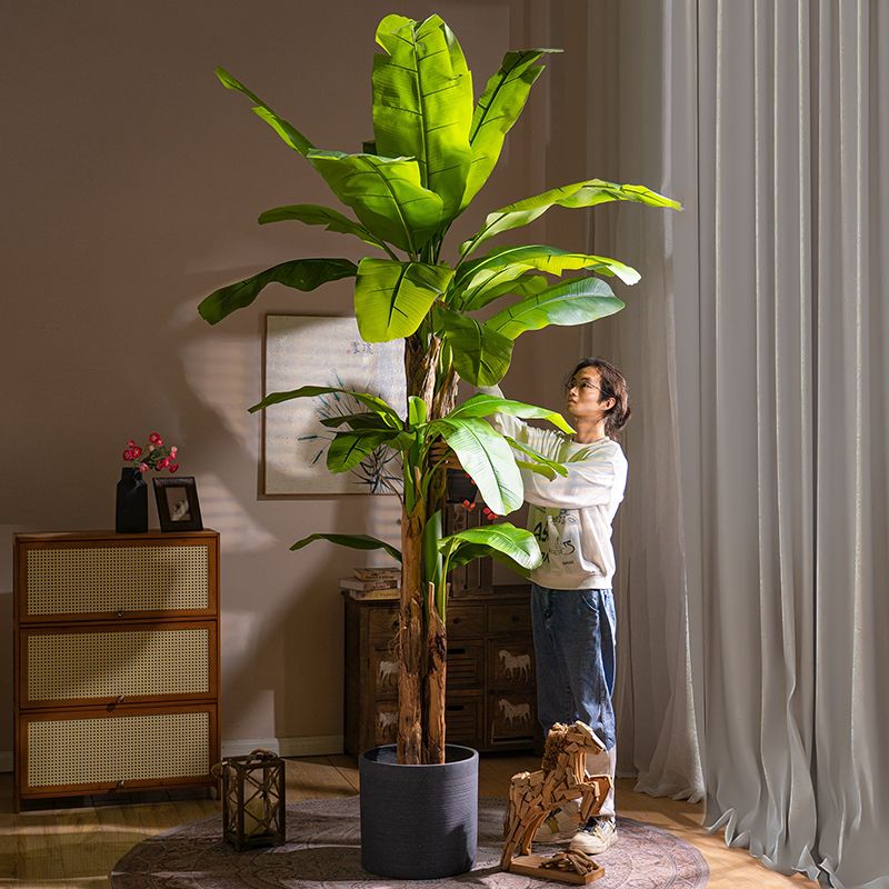 免運 人造綠植模擬樹 北歐大型仿真植物芭蕉樹綠植客廳落地假樹裝飾庭院大葉室內
