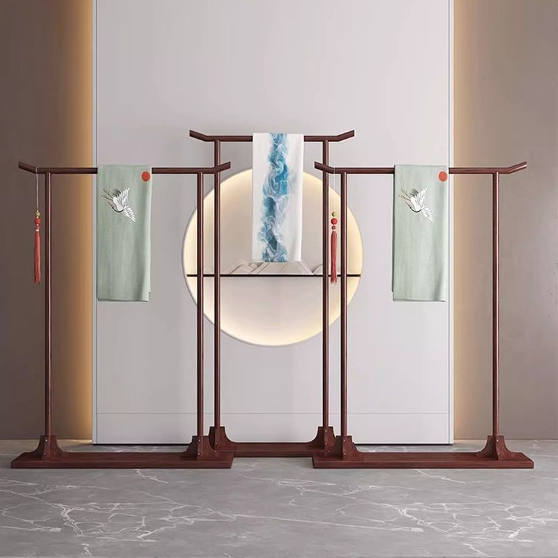 公司貨 超低價 中式衣架實木落地掛衣架家用臥室衣帽架置物架服裝店晾衣架置衣架 快速發貨