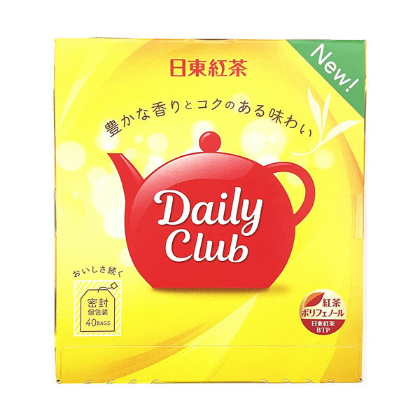 江戶物語】日東紅茶Daily club 紅茶茶包40袋紅茶茶包日東下午茶日本必