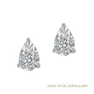 【King Star】樂雅6分鑽石18K金耳環(視覺效果20分)｜指定卡滿5千回饋10%