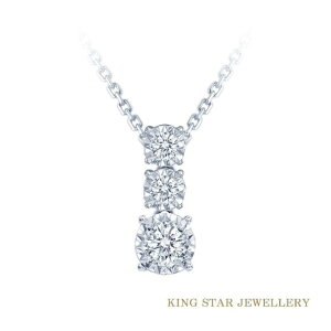 【King Star】GIA 30分鑽石D SI2 3EX HA 14K金項鍊(呈現一克拉的視覺效果)｜指定卡滿5千回饋10%