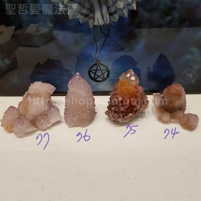 【土桑展精選寶物】仙人掌水晶191204~74-77號(Cactus Quartz) ~南非