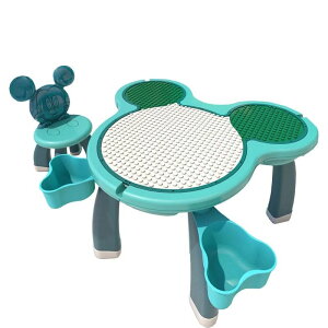 (宅)Bonne Nuit 迪士尼兒童遊戲桌(一桌一椅)-湖水綠★衛立兒生活館★
